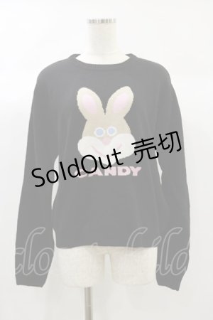 画像: Candy Stripper / FUNNY BUNNY KNIT 2 ブラック H-24-09-29-029-PU-TO-KB-ZH