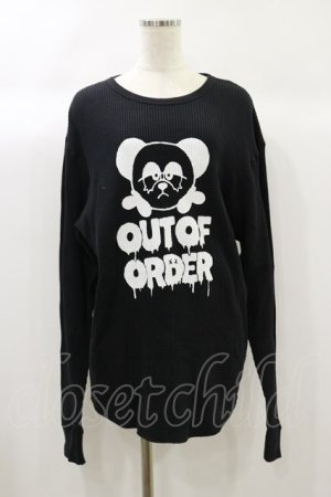 画像: Candy Stripper / OUT OF ORDER WAFFLE L/S TEE 2 黒 H-24-09-29-034-PU-TS-KB-ZH