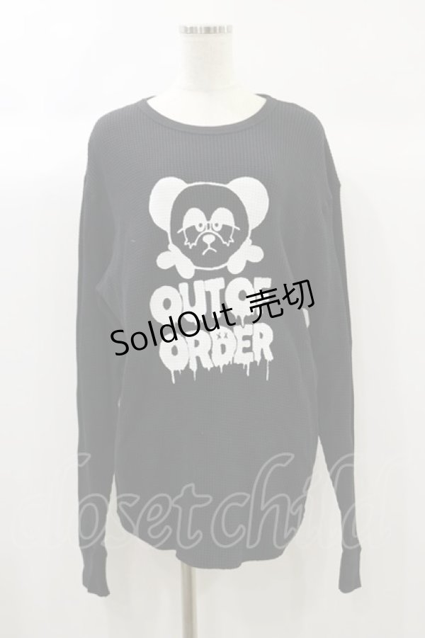 画像1: Candy Stripper / OUT OF ORDER WAFFLE L/S TEE 2 黒 H-24-09-29-034-PU-TS-KB-ZH (1)