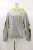 画像1: Candy Stripper / CANDYS CHUM BICOLOR HOODIE  グレー H-24-09-29-039-PU-TO-KB-ZH (1)