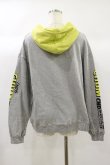 画像2: Candy Stripper / CANDYS CHUM BICOLOR HOODIE  グレー H-24-09-29-039-PU-TO-KB-ZH (2)