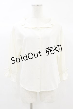 画像: F&A / オフショル開襟シャツ Free OFF WHITE H-24-09-30-022-LO-BL-NS-ZH