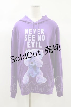 画像: MILKBOY / NEVER SEE NO EVIL HOODIE M パープル H-24-10-01-042-MB-TO-KB-ZH