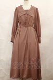 画像1: Maison de FLEUR Petite Robe canone / さんかくレースのお願いワンピース S Light Brown H-24-10-02-1024-EL-OP-NS-ZH (1)