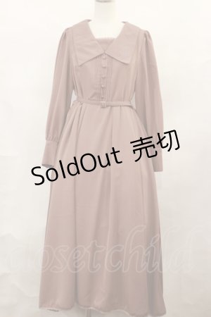 画像: Maison de FLEUR Petite Robe canone / さんかくレースのお願いワンピース S Light Brown H-24-10-02-1024-EL-OP-NS-ZH