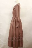 画像2: Maison de FLEUR Petite Robe canone / さんかくレースのお願いワンピース S Light Brown H-24-10-02-1024-EL-OP-NS-ZH (2)