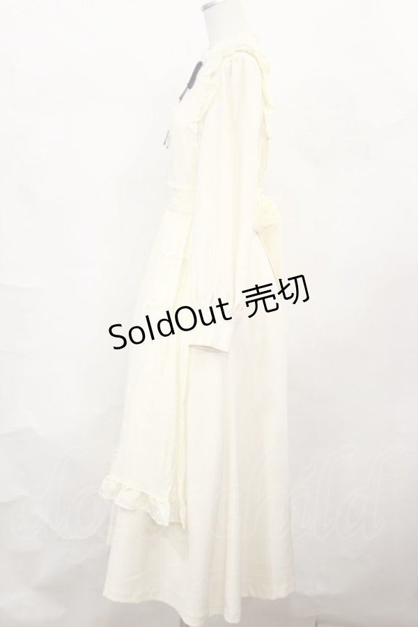 画像2: Maison de FLEUR Petite Robe canone / オードブル前のワンピース S Ivory H-24-10-02-1025-EL-OP-NS-ZH (2)