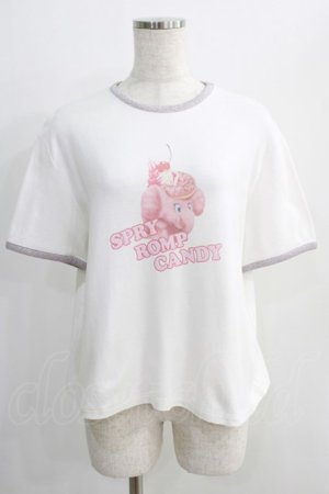 画像: Candy Stripper / SPRY ROMP CANDY RINGER Tシャツ 2 白 H-24-10-03-047-PU-TO-KB-ZT178