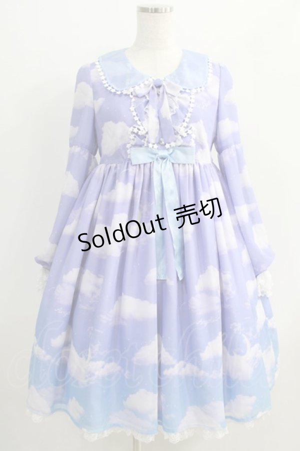 画像1: Angelic Pretty / Misty Sky Brilliant Colorワンピース Free Aqua Symfony H-24-10-05-048-AP-OP-NS-ZH (1)