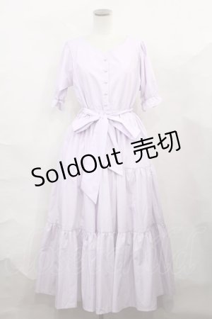 画像: tocco closet / 2WAYウエストリボン付きティアードワンピース M ラベンダー H-24-10-07-1027-LO-OP-NS-ZH