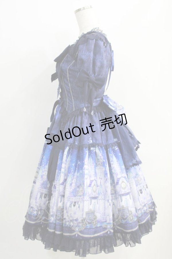 画像2: Angelic Pretty / Castle Mirage Dress Free ネイビー H-24-10-08-001-AP-OP-NS-ZH (2)