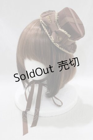 画像: Angelic Pretty / Melty Ribbon ChocolateミニHAT  ビター H-24-10-08-075-AP-AC-NS-ZH