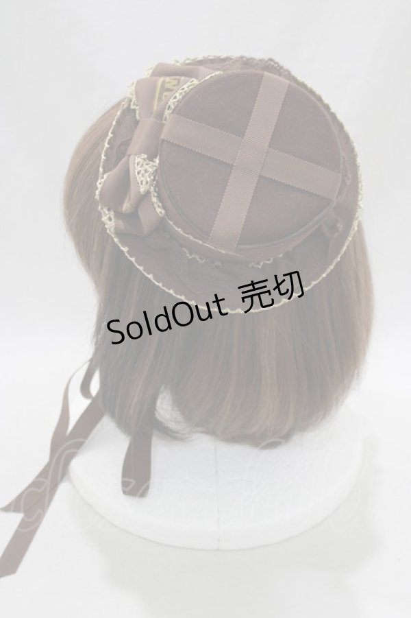 画像2: Angelic Pretty / Melty Ribbon ChocolateミニHAT  ビター H-24-10-08-075-AP-AC-NS-ZH (2)