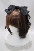 画像1: Angelic Pretty / Milky Crossカチューシャ  ブラック H-24-10-08-080-AP-AC-NS-ZH (1)