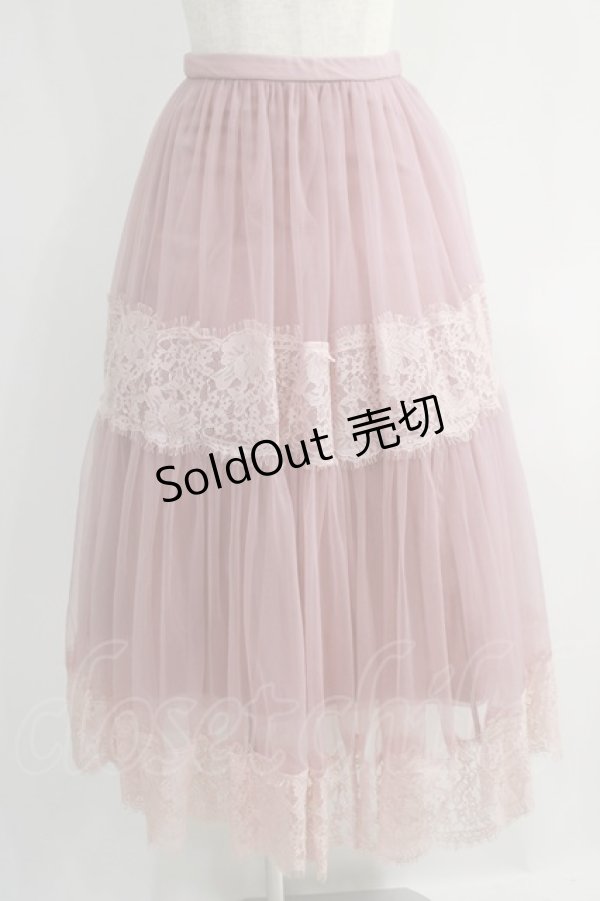 画像1: MISTREASS / Tulle Skirt Free ピンク H-24-10-09-046-GO-SK-NS-ZH (1)