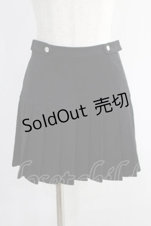 画像: M me eme / Suede pleated skirt Free ブラック H-24-10-09-064-GO-SK-NS-ZH