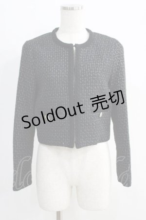 画像: Riu / MIX Tweed Jacket  Free ブラック H-24-10-09-066-GO-JA-NS-ZH