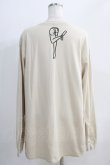 画像3: FICTION TOKYO / Croco Heart Longsleeve T Free Beige H-24-10-09-083-GO-TS-NS-ZH (3)