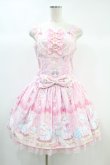 画像1: Angelic Pretty / Dolly Catローウエストジャンパースカート Free ピンク H-24-10-10-1003-AP-OP-NS-ZH (1)