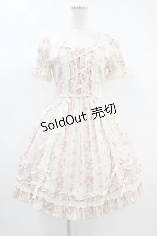 画像1: Angelic Pretty / 花柄ワンピース（旧タグ） Free アイボリー H-24-10-10-1007-AP-OP-NS-ZH (1)