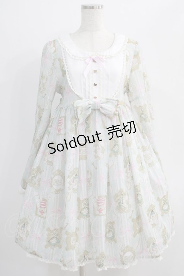 画像1: Angelic Pretty / Upside Down Story アリス ワンピース L サックス H-24-10-11-036-AP-OP-NS-ZH (1)