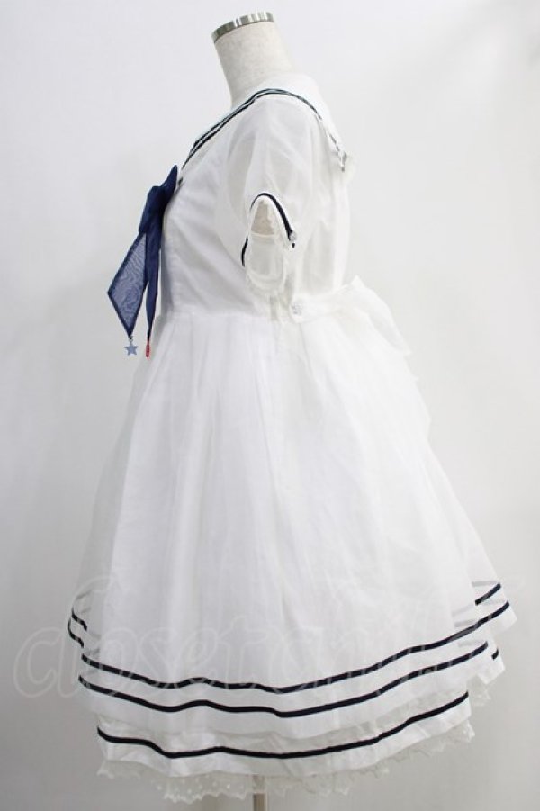 画像2: Angelic Pretty / フェアリーマリンワンピース Free 白 H-24-10-11-062-AP-OP-NS-ZH (2)