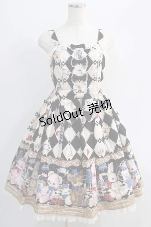 画像1: Angelic Pretty / Wonder Toy ジャンパースカートSet Free ブラック H-24-10-11-029-AP-OP-NS-ZH (1)