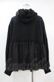 画像2: Candy Stripper / TULLE TIERED HOODIE 2 ブラック H-24-10-12-042-PU-TO-NS-ZH (2)