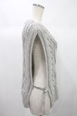 画像2: Jane Marple Dans Le Saｌon / Cotton Cashmere Lily-Yarn Poncho  グレー H-24-10-12-1035-JM-TO-KB-ZH (2)