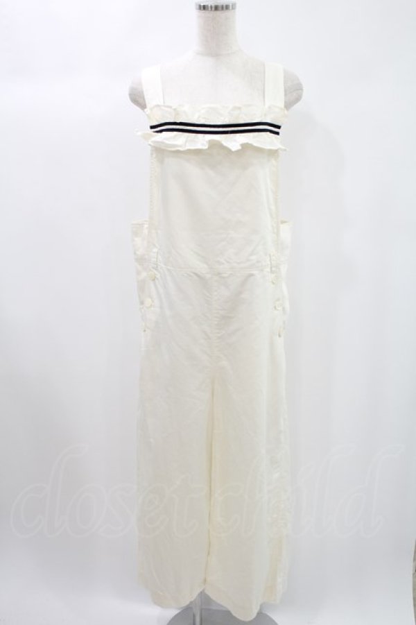 画像1: Jane Marple / French marine salopette pants  オフ H-24-10-12-1003-JM-PA-KB-ZT079 (1)