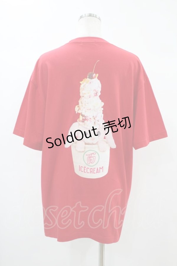 画像2: Candy Stripper / ICE CREAM HOLIC TEE 2 レッド H-24-10-13-1054-PU-TO-KB-ZH (2)