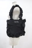 画像1: Candy Stripper / CANDY FRILL BAG  ブラック H-24-10-13-1005-PU-BG-KB-ZH (1)