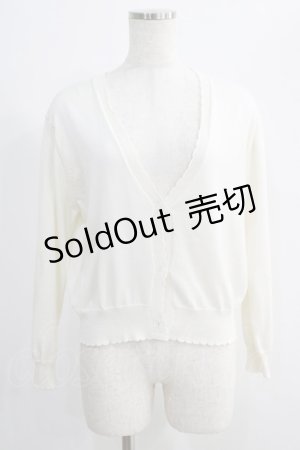 画像: F&A / UVカットVネックニットカーディガン Free OFFWHITE H-24-10-14-067-LO-TO-NS-ZH