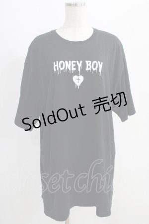 画像: Honey Cinnamon / シナモンTシャツ Free ブラック H-24-10-14-075-LO-TS-NS-ZH