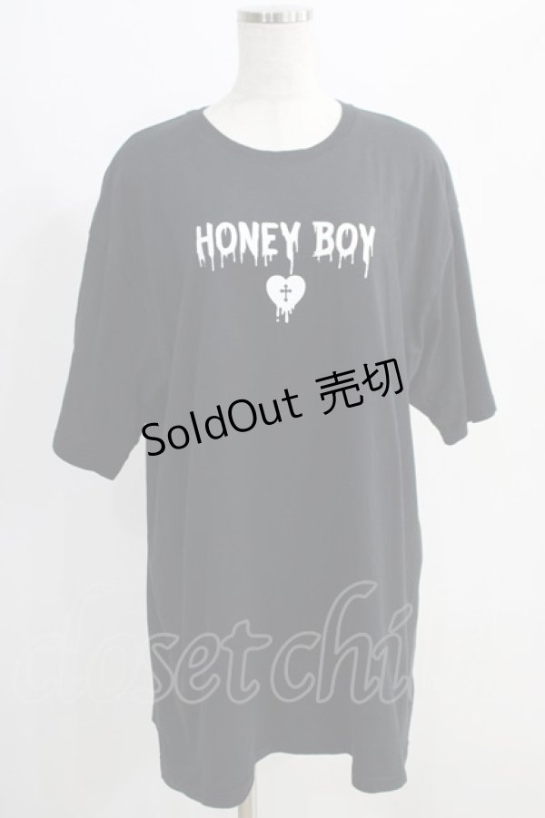 画像1: Honey Cinnamon / シナモンTシャツ Free ブラック H-24-10-14-075-LO-TS-NS-ZH (1)