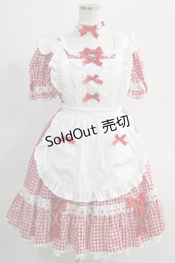 画像1: Angelic Pretty / Parlor DollワンピースSet Free アカ H-24-10-14-027-AP-OP-NS-ZH (1)