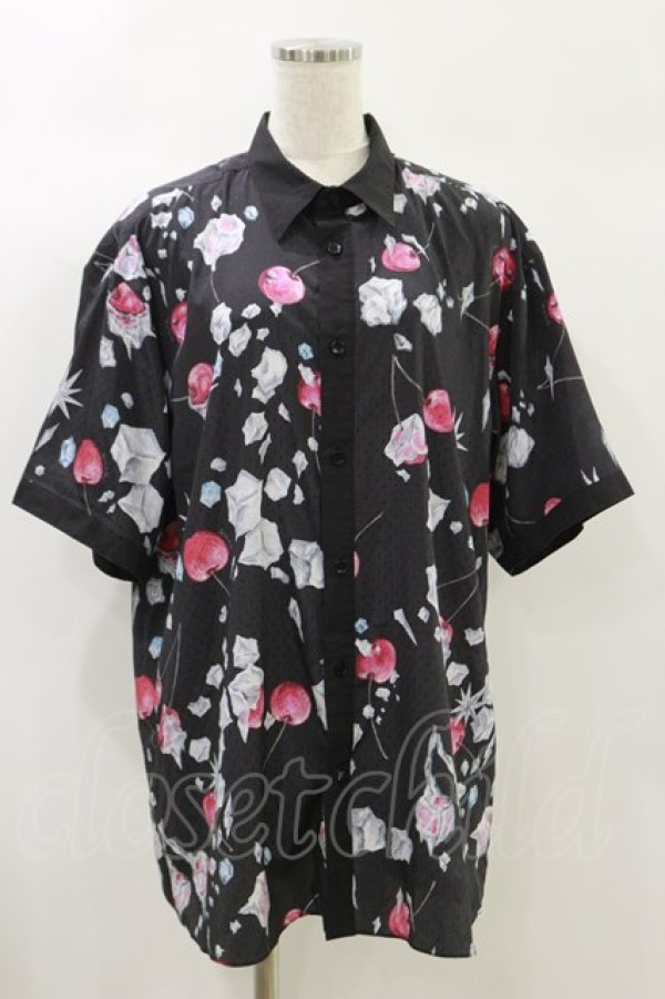 画像1: MILKBOY / FROZEN CHERRY SHIRTS  クロ H-24-10-15-031-MB-BL-KB-ZT250 (1)