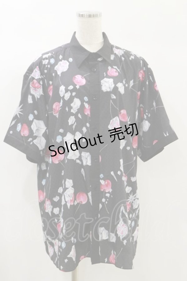 画像1: MILKBOY / FROZEN CHERRY SHIRTS  クロ H-24-10-15-031-MB-BL-KB-ZT250 (1)