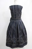 画像3: Jane Marple Dans Le Saｌon / Old England stripe coronation dress  ネイビー H-24-10-18-020-JM-OP-KB-ZH (3)