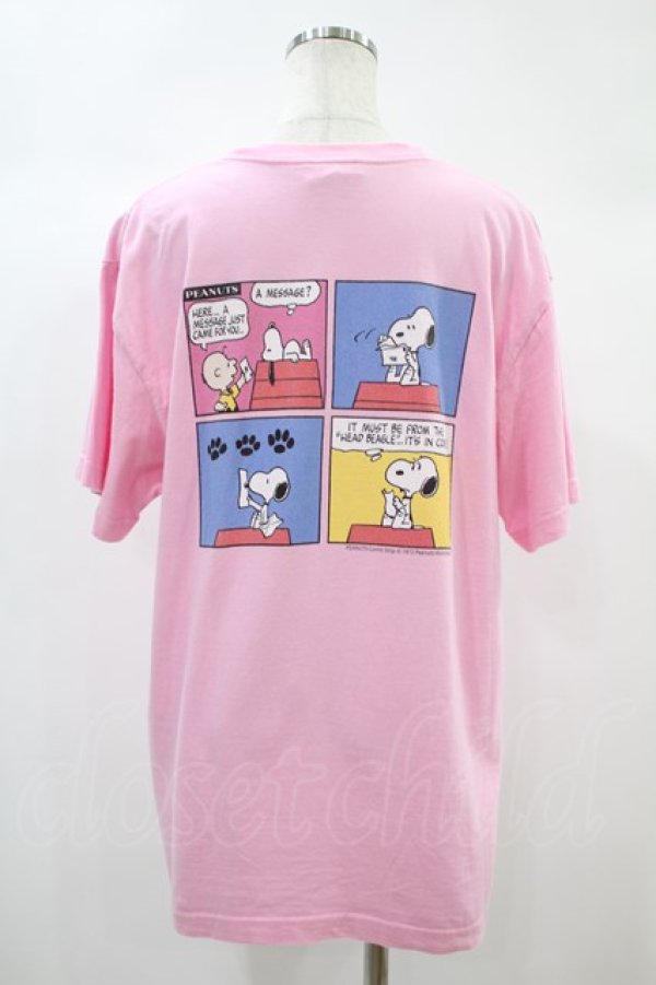 画像2: Candy Stripper / PEANUTS COMIC TEE 2 ピンク H-24-10-19-049-PU-TO-KB-ZT090 (2)