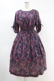 画像1: Jane Marple Dans Le Saｌon / Marie Antoinette drawstring sleeve dress Free ネイビー H-24-10-19-004-JM-OP-KB-ZH (1)