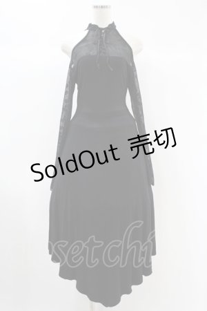 画像: PUNK RAVE / Gothic Off The Shoulder Dark Lace Dress  黒 H-24-10-19-006-PU-OP-KB-ZH