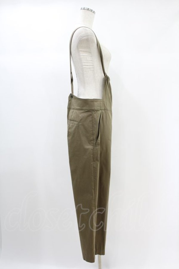 画像3: Jane Marple Dans Le Saｌon / Tapered salopette pants M カーキ H-24-10-19-001-JM-PA-KB-ZH (3)