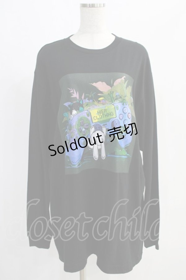 画像1: NieR Clothing / プリントSWEAT  XL 黒 H-24-10-20-055-PU-TO-KB-ZH (1)