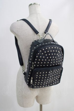 画像: NieR Clothing / 2WAY STUDS BACKPACK  黒 H-24-10-20-002-PU-BG-KB-ZH