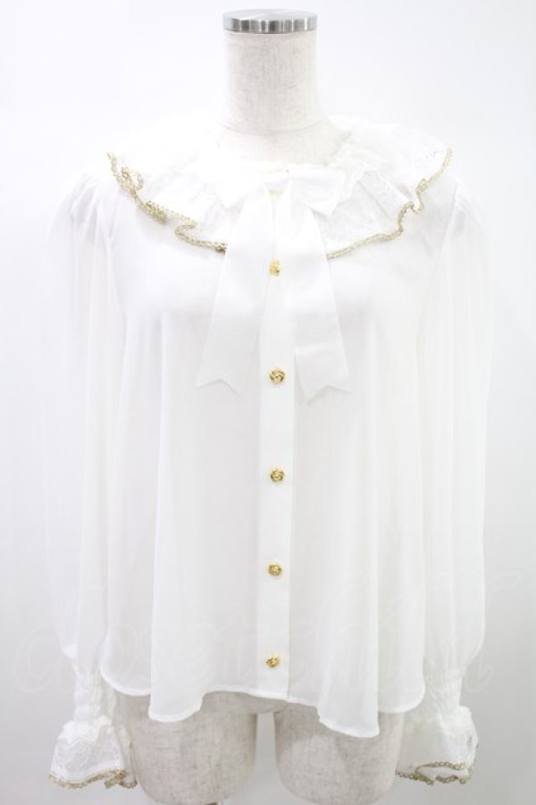 画像1: Angelic Pretty / ハミングブラウス Free 白 H-24-10-21-1021-AP-BL-NS-ZH (1)