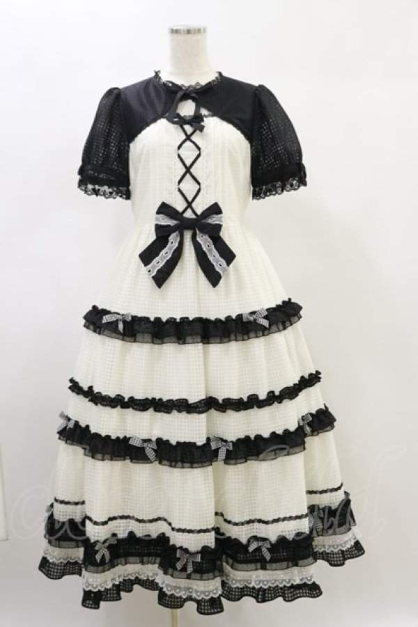 画像1: CANDY BERRY MOON / Decoration Panda Dress  白×黒 H-24-10-22-072-LO-OP-KB-ZH (1)