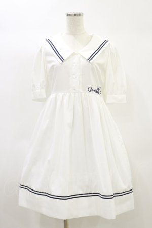 画像: MILK / Sailor puffワンピース  オフ H-24-10-22-079-ML-OP-KB-ZH