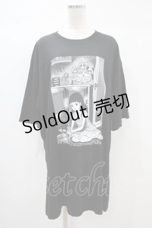 画像: Candy Stripper / BAPTISM TEE 2 黒 H-24-10-24-1039-PU-TO-KB-ZH