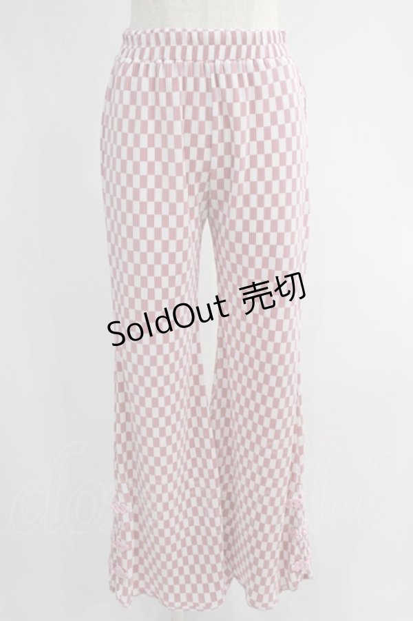 画像1: Candy Stripper / EASY FLARE CHINA PANTS  ピンク H-24-10-25-009-PU-PA-KB-ZH (1)